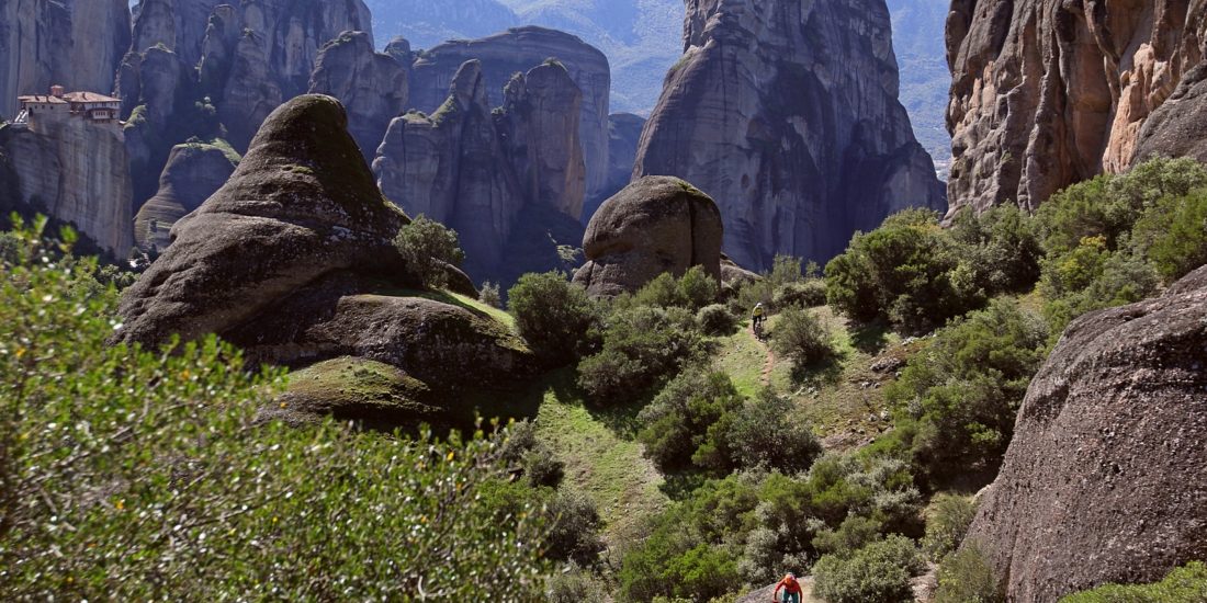 ride mountain bike in Greece